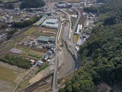 芳養川大規模特定河川整備工事
